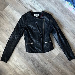 Day trip faux leather jacket